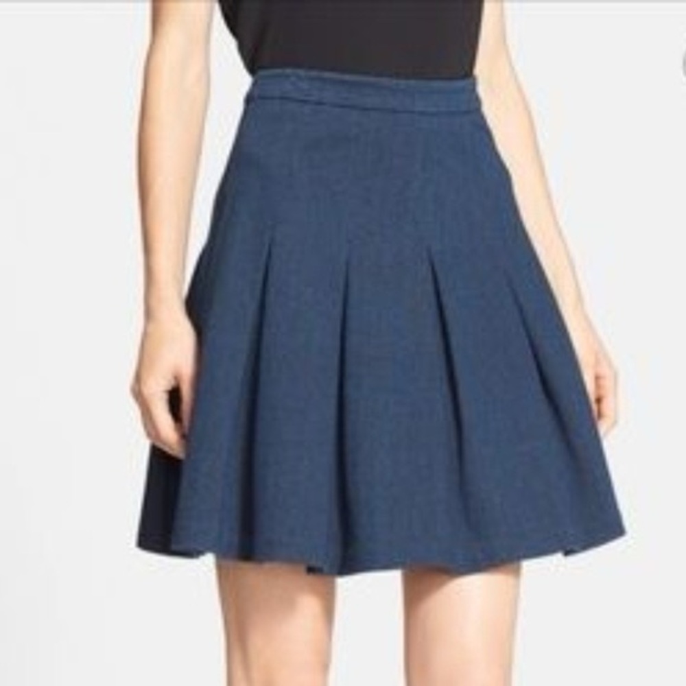 Diane Von Furstenberg Dark Blue Gemma Knee-length Skirt